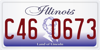 IL license plate C460673