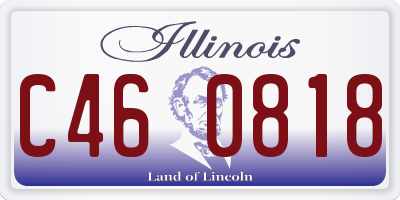 IL license plate C460818