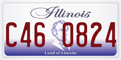 IL license plate C460824