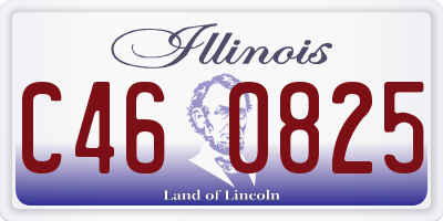 IL license plate C460825
