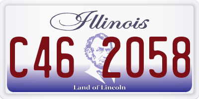 IL license plate C462058