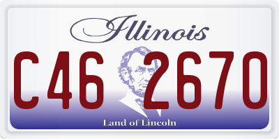 IL license plate C462670