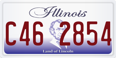 IL license plate C462854