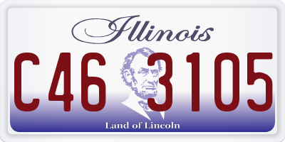 IL license plate C463105