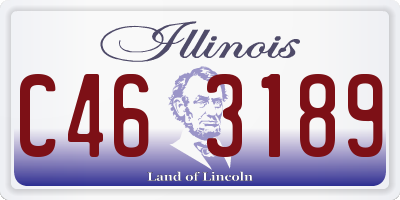 IL license plate C463189