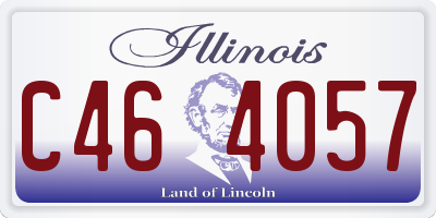 IL license plate C464057