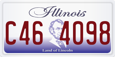 IL license plate C464098
