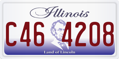 IL license plate C464208