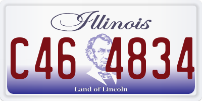 IL license plate C464834