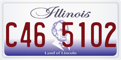 IL license plate C465102