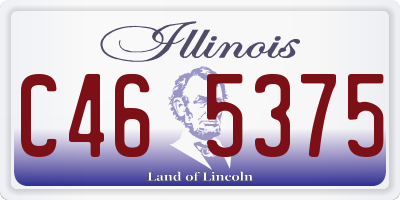 IL license plate C465375