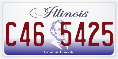 IL license plate C465425
