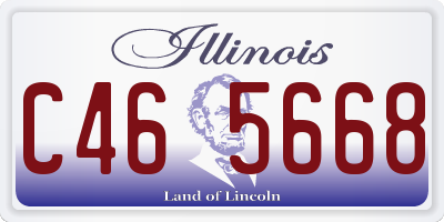 IL license plate C465668