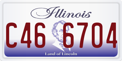IL license plate C466704