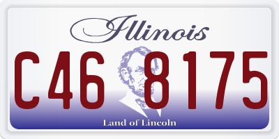 IL license plate C468175