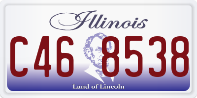 IL license plate C468538