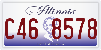 IL license plate C468578