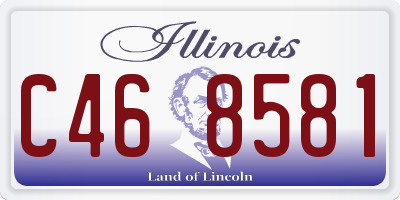 IL license plate C468581