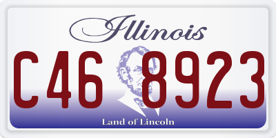 IL license plate C468923