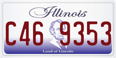 IL license plate C469353