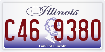 IL license plate C469380