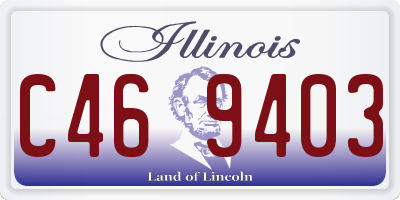 IL license plate C469403