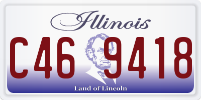 IL license plate C469418