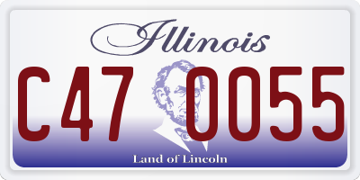 IL license plate C470055