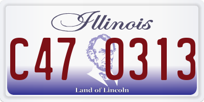 IL license plate C470313