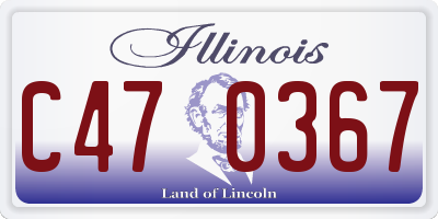 IL license plate C470367