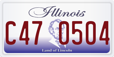 IL license plate C470504