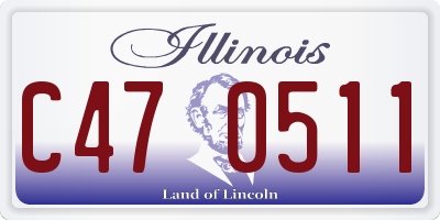 IL license plate C470511