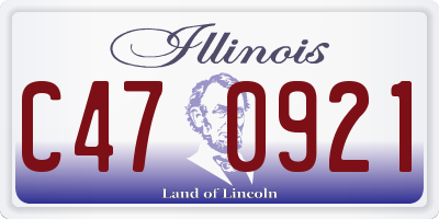 IL license plate C470921