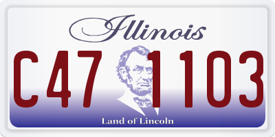 IL license plate C471103