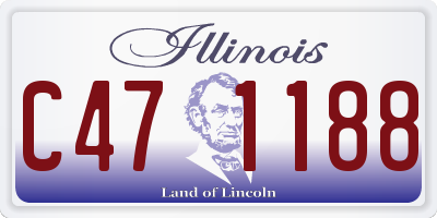 IL license plate C471188