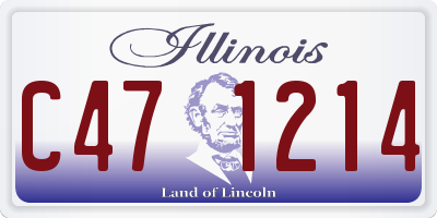 IL license plate C471214