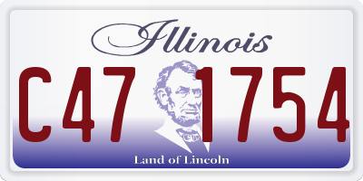 IL license plate C471754
