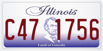 IL license plate C471756