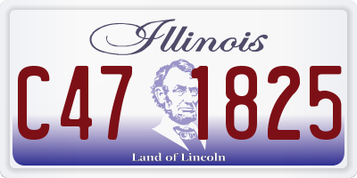 IL license plate C471825