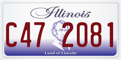 IL license plate C472081