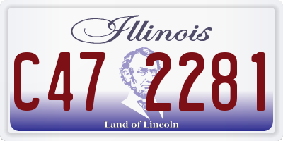 IL license plate C472281