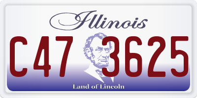IL license plate C473625