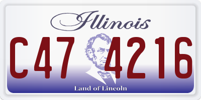 IL license plate C474216