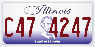 IL license plate C474247