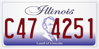 IL license plate C474251
