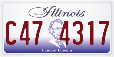 IL license plate C474317