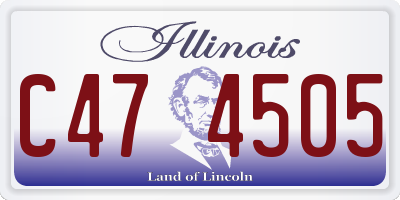 IL license plate C474505