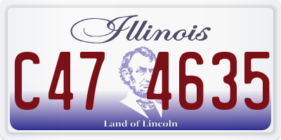IL license plate C474635