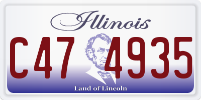 IL license plate C474935