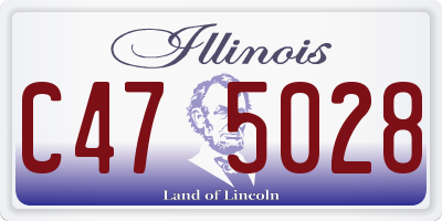 IL license plate C475028